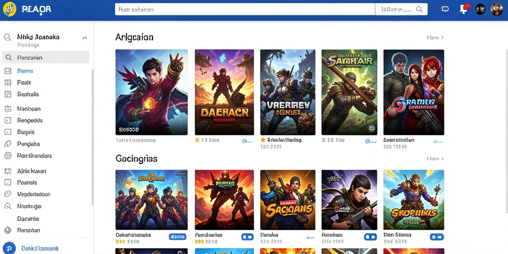Tampilan awal yang menarik dan mudah dinavigasi.