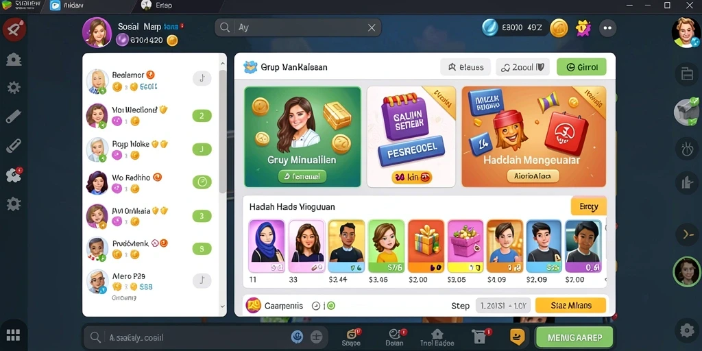 Tampilan utama HARTASPIN dengan desain yang menarik.