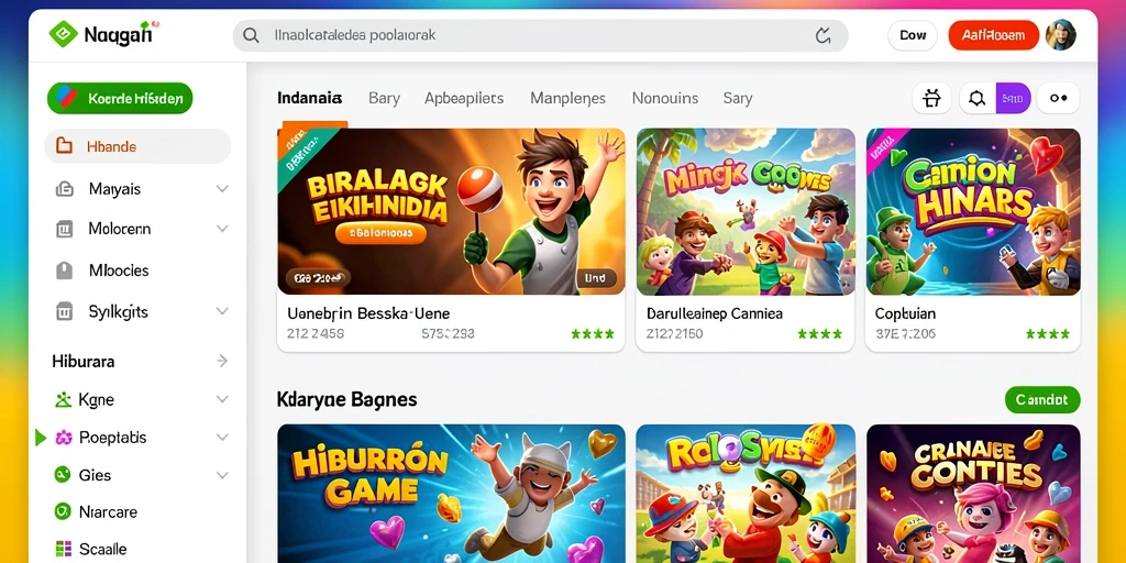 Tampilan antarmuka yang sederhana dan menarik.