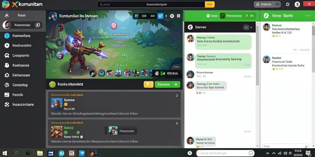 Screenshot menampilkan tampilan pengguna yang menarik.