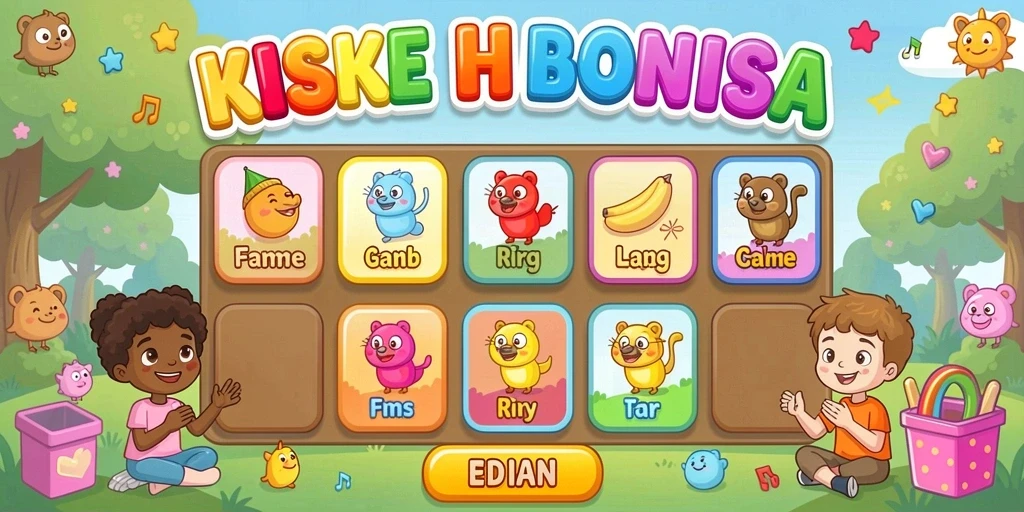 Screenshot aplikasi RUSA33 menunjukkan tampilan menu utama yang menarik.
