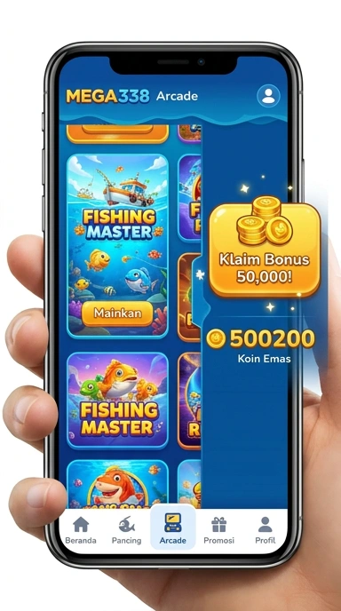 Cuplikan layar menu unduhan mega338 untuk perangkat Android